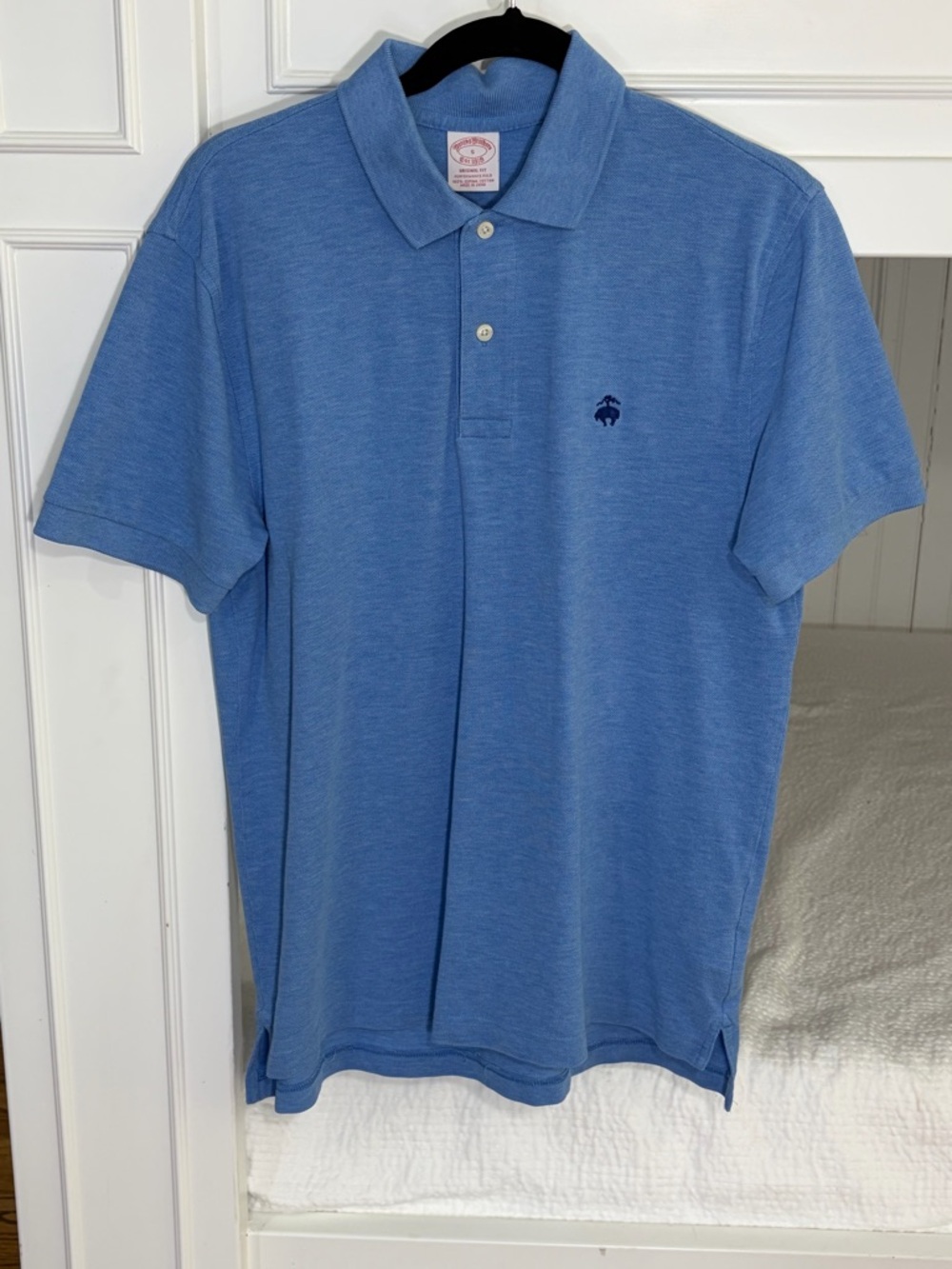 Brooks Brothers Light Blue Performance Polo Original Fit